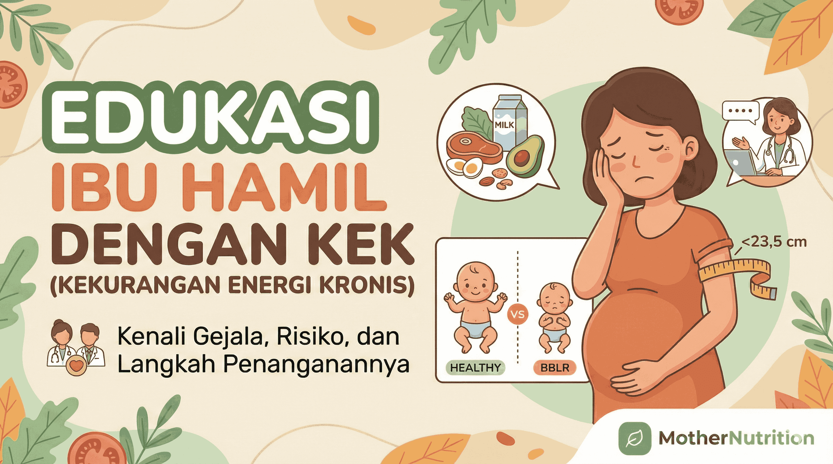 Edukasi tentang Ibu Hamil dengan Kekurangan Energi Kronis (KEK)
